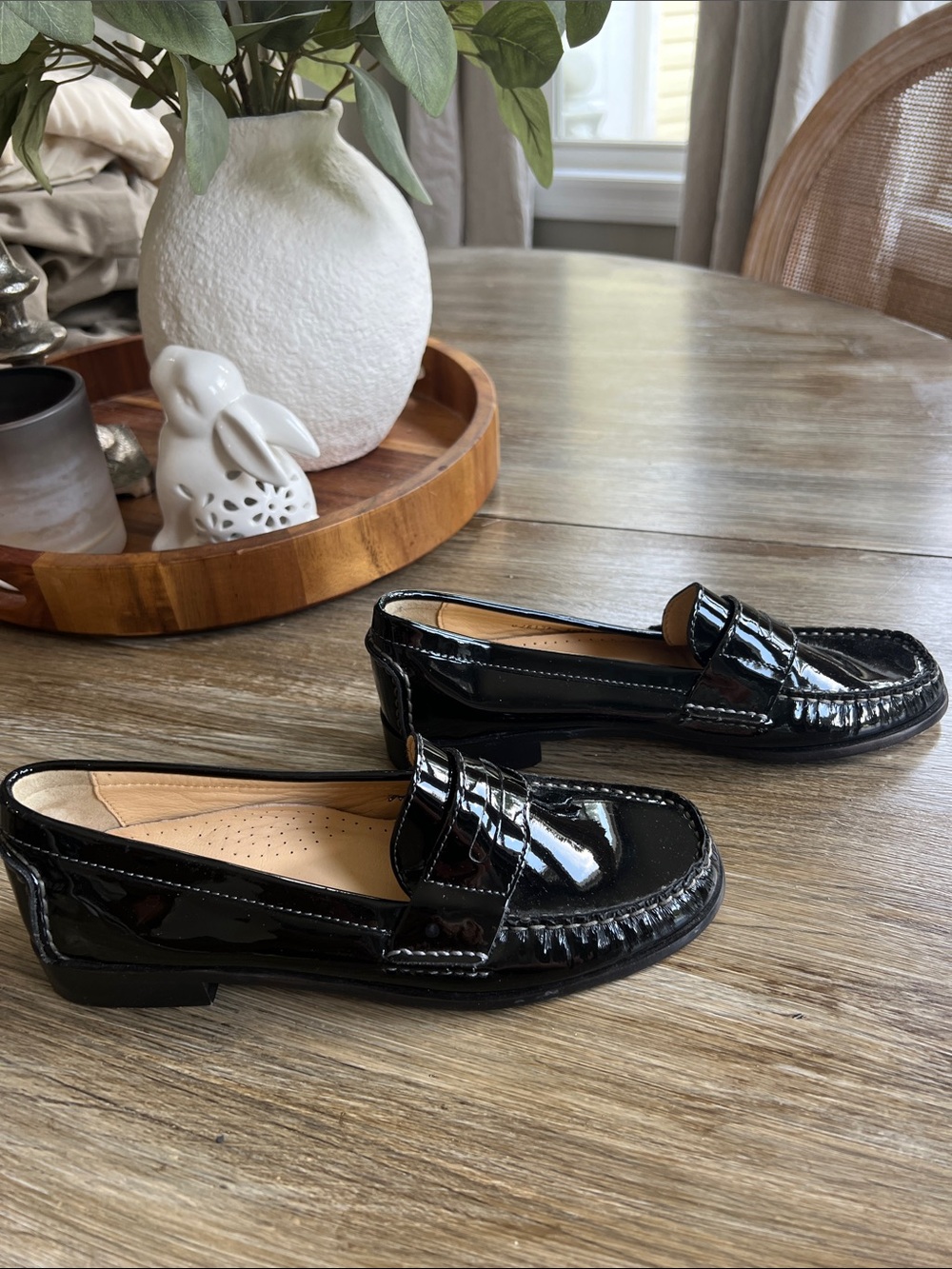 Cole Haan Women’s Black Patent Leather Loafers - Picture 2 of 6